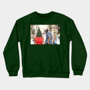 Cat Christmas meme Crewneck Sweatshirt